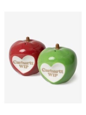 Carhartt WIP Ceramic Apple Salt and Pepper Shakers Set - Red